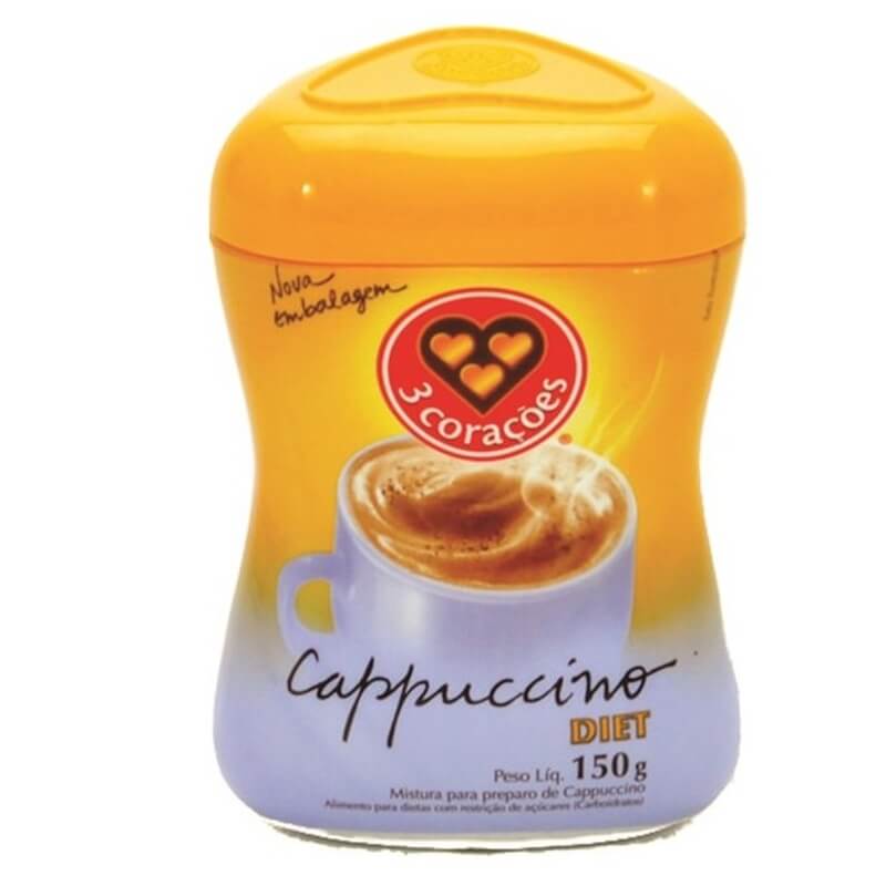 Café 3 Corações Cappuccino Diet 150g
