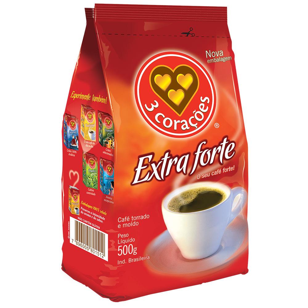 Café 3 corações Extra Forte 500g