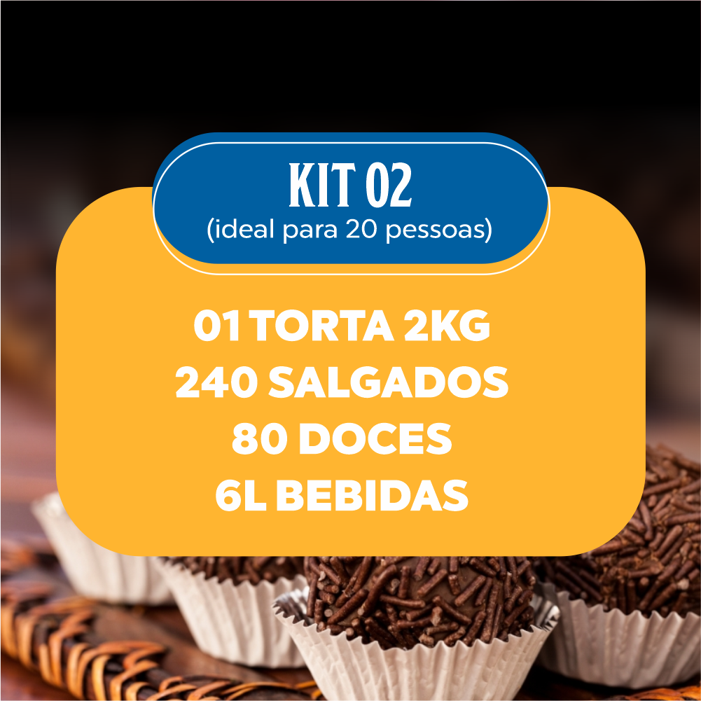 KIT FESTA 02 - Ideal para 20 pessoas
